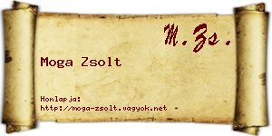 Moga Zsolt névjegykártya